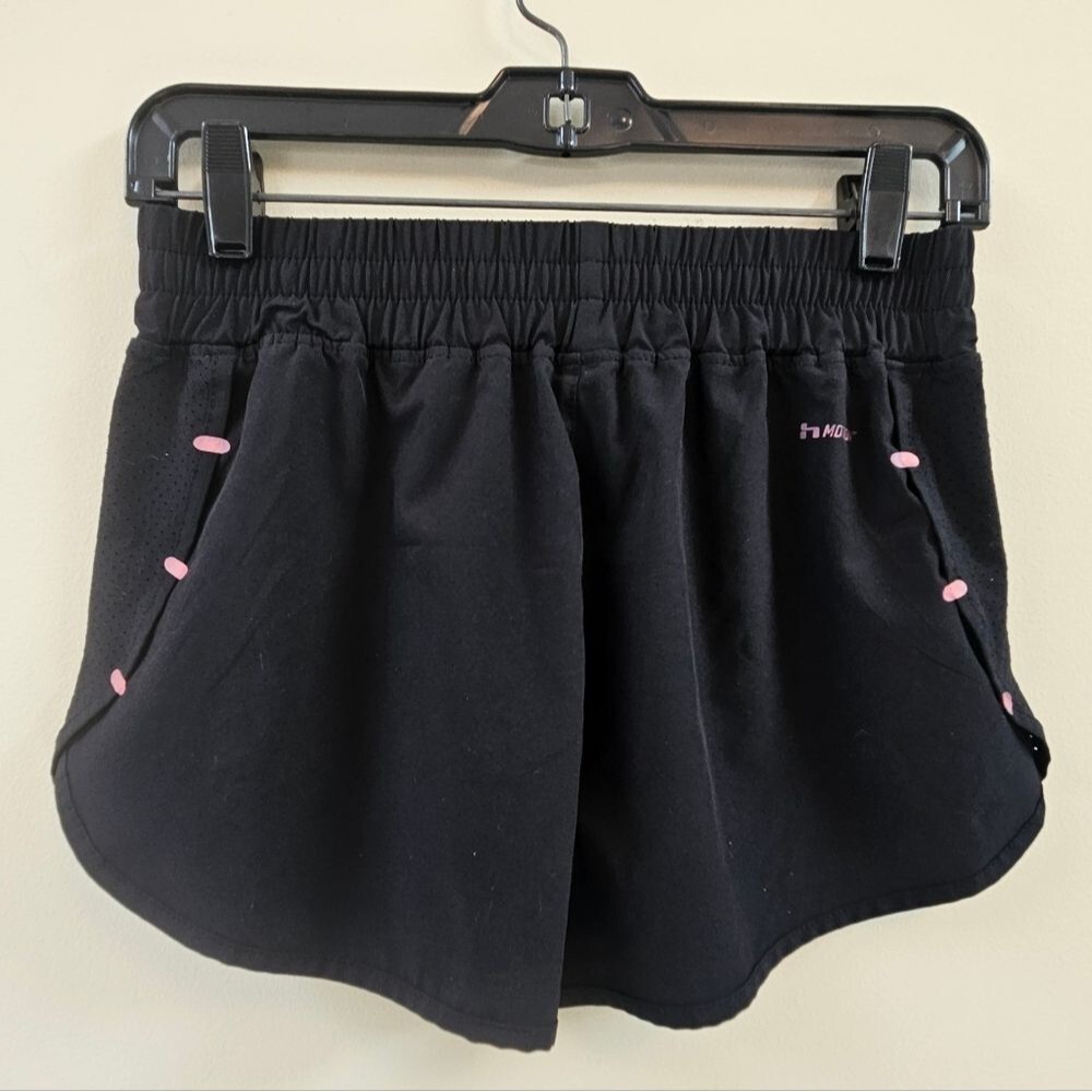 Hind Running Shorts Women's Sz S Black with Pink Accents